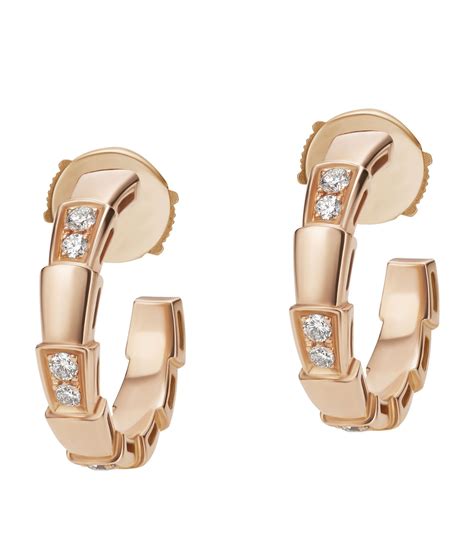 bvlgari viper rose gold earrings.